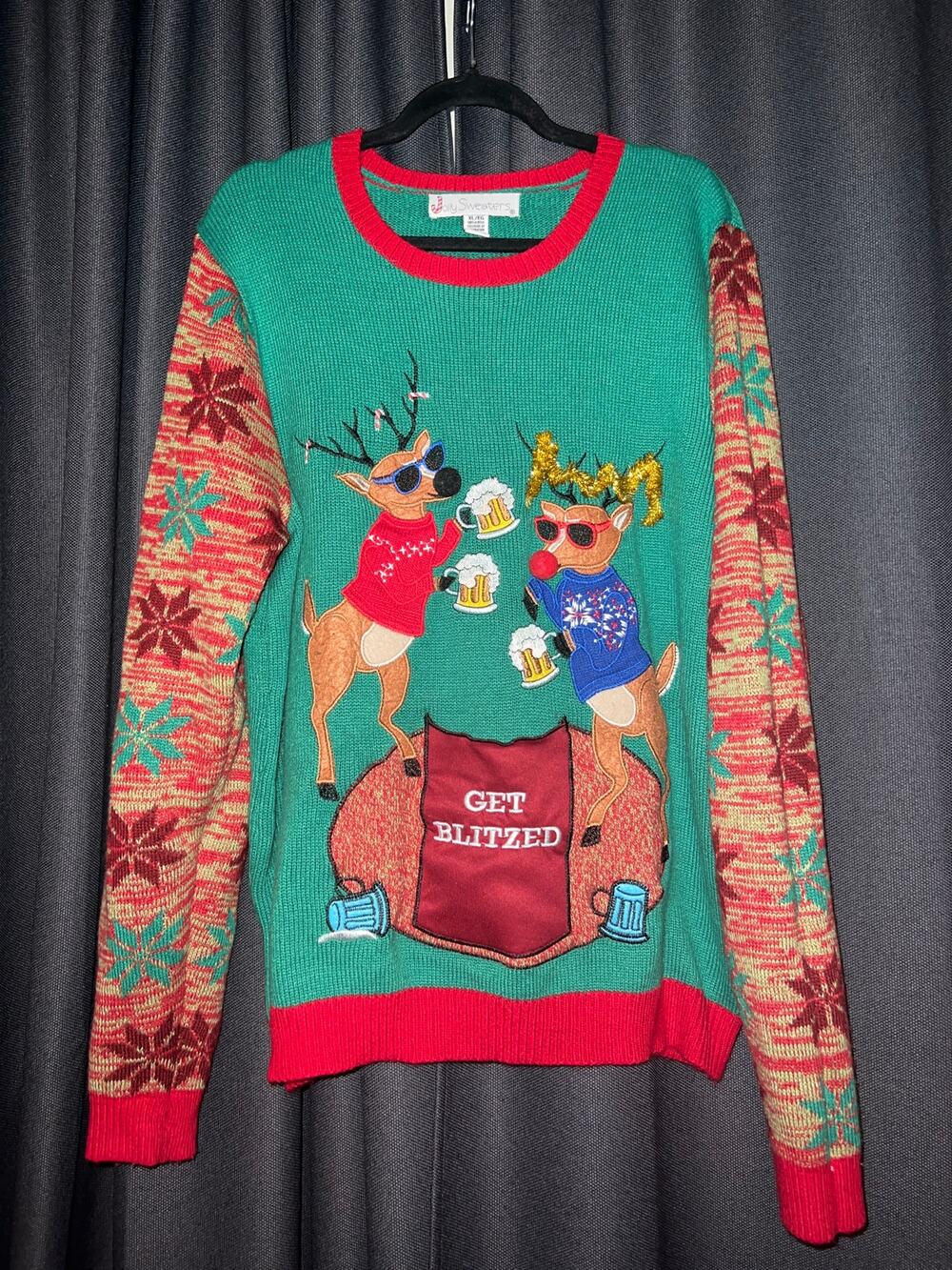 Ugly Christmas Sweater Xmas Size XL